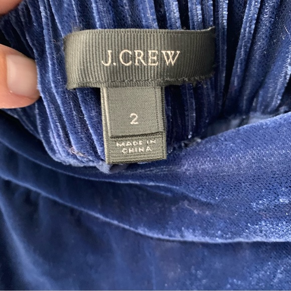 J. Crew Navy Velvet Pull On Pants - Picture 4 of 6